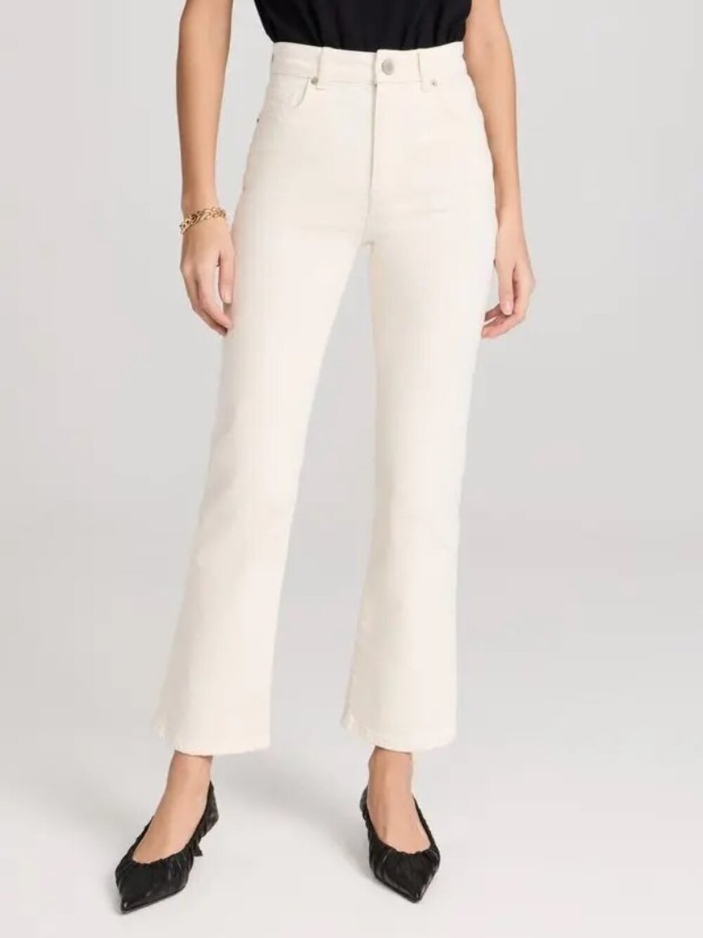 **NWT**La Ligne Meredith Cream Jeans size 33